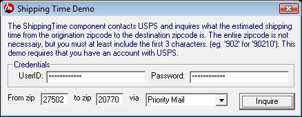 Retrieving the Estimated Shipping Time...