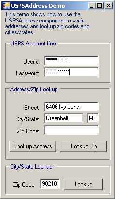 Verifying an address