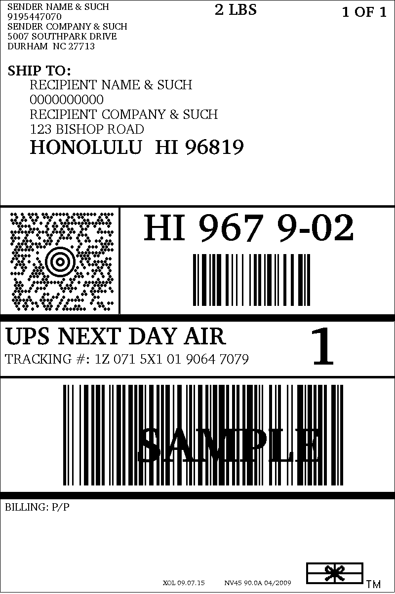 Print Ups Label From Tracking Number - Pensandpieces