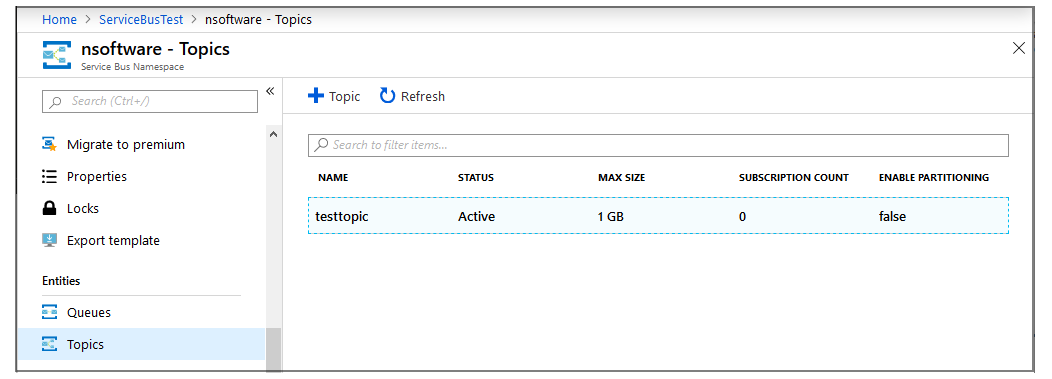 An example of finding RootManageSharedAccessKey in Azure Portal