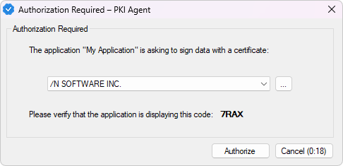 Authorization Window