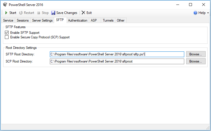 psserversftpscript